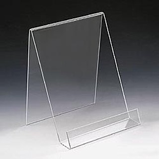 Acrylic J Easels J-Stand Displays with Front Lip