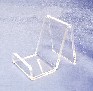 Clear Acrylic J Easel with Front Lip