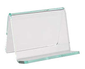 Green Edge Acrylic Business Card Holder Easel