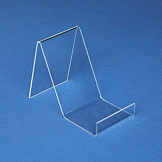 Clear Acrylic J Easel with Flat Front or Box Easel