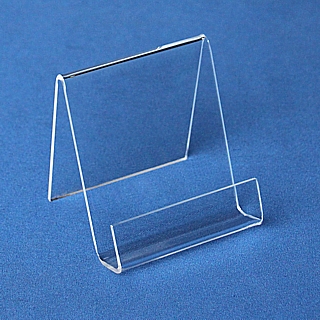 Clear Acrylic J Easel with Front Lip