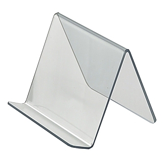 Clear Acrylic J Easels with No Lip