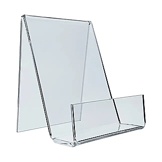 Clear Acrylic J Easel with Front Lip