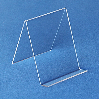 Clear Acrylic J Easel with No Front Lip