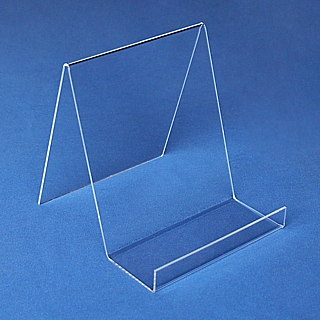 Clear Acrylic J Easel with Flat Front or Box Easel