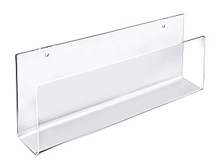 Clear Acrylic J-Rack Shelf or Card Rack Shelf For Wallmounting