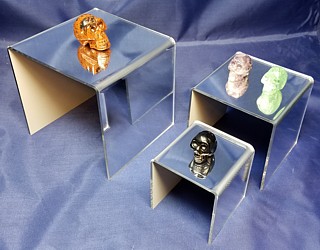 Mirrored Acrylic Risers