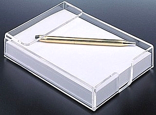 Clear Plastic Memo Pad Holders, Plexi Scratch Pad Holders, Acrylic Memopad Holder