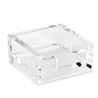 Clear Acrylic Memo Holder for Scratch Pads, Memos, Tips, and More - Made From Plexiglas, Plexiglass, Lucite, Plastic