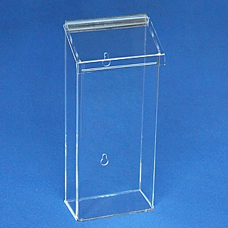 Clear Acrylic Outdoor Literature Holder model OBH10 For Tri-Fold Brochures or Pamphlets