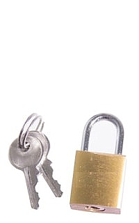 Brass Metal Padlock with 2 Keys