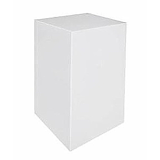 White Acrylic Pedestal Stand or Lucite Plinth