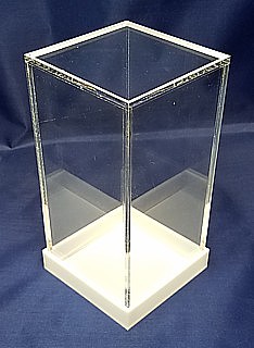 Clear Acrylic Tall Cubes and Boxes in Plexiglas, Plexiglass, lucite and plastic