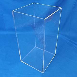 Clear Acrylic Tall Cubes, Bins and Boxes in Plexiglas, Plexiglass, lucite and plastic