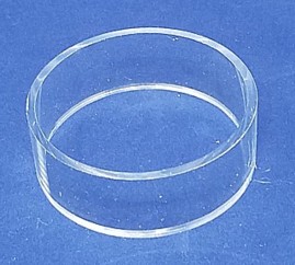 Clear Acrylic Round Cylinder Rings Great for Ball Displays