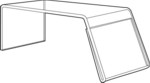 Acrylic Risers with Sign Holder