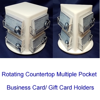 Rotating Countertop Muliple Pocket Business Card Holders