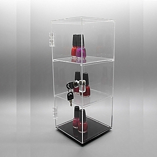 Rotating Countertop Acrylic showcases in Plexiglas, Plexiglass, Lucite, Plastic, security cases