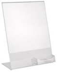Plexiglas, acrylic and plastic frames and Signholders with pocket or business card holder, plexi, plexiglass, lucite