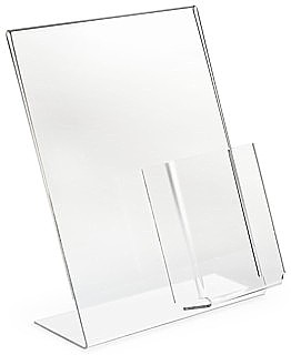 Countertop Lucite Sign Holders and Plexi Display Frames with Acrylic Pockets or Business Card