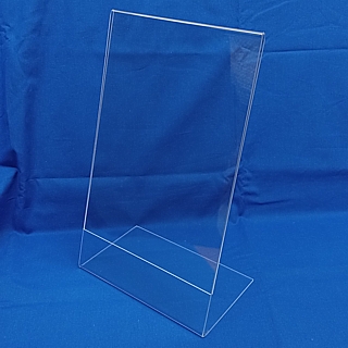 Slant Back Easel Display Frames in Acrylic, Plexiglas, Plexiglass, Lucite, Plastic