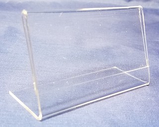 Slant Back Easel Display Frames in Acrylic, Plexiglas, Plexiglass, Lucite, Plastic