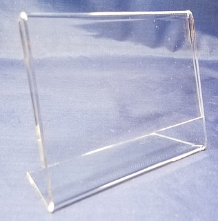 Slant Back Easel Display Frames in Acrylic, Plexiglas, Plexiglass, Lucite, Plastic