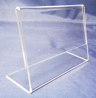 Slant Back Easel Display Frames in Acrylic, Plexiglas, Plexiglass, Lucite, Plastic