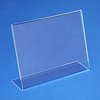 Slant Back Easel Display Frames in Acrylic, Plexiglas, Plexiglass, Lucite, Plastic