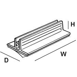 Clear PVC Extruded Sign Base