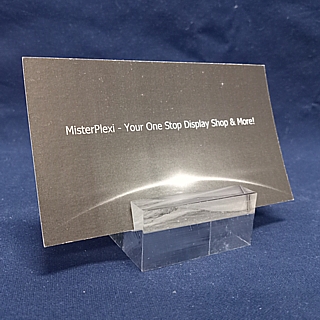 Clear Acrylic Sign Base Price Ticket Holder