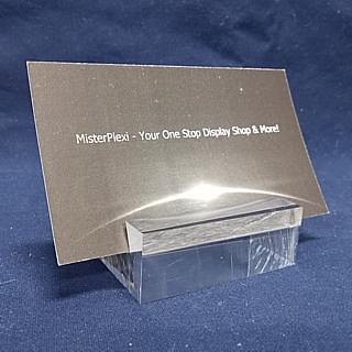 Clear Acrylic Sign Base Price Ticket Holder