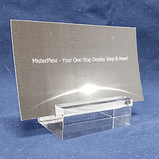 Clear Acrylic Sign Base Price Ticket Holder