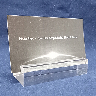 Clear Acrylic Sign Base Price Ticket Holder