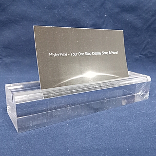 Clear Acrylic Sign Base Price Ticket Holder