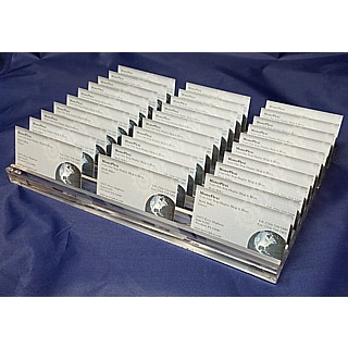 Clear Acrylic Sign Base Price Ticket Holder