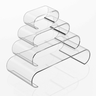 Clear Acrylic Scroll Risers