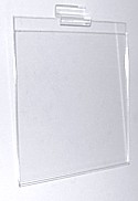 Clear acrylic slatwall and slotwall sign holder frames