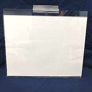 Clear Acrylic Sign Holder Display Frames in For Slatwall or Slotwall