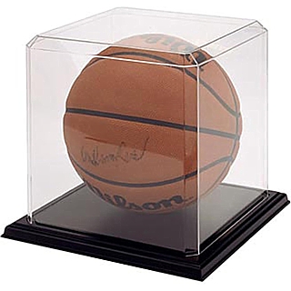 Clear Acrylic and Plastic Display Cases for Basketball, Soccer Ball, Volleyball, Kick Ball and More
