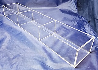 Clear Acrylic Muti Section Divided Compartment Organizer Racks, Trays and Bins