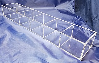 Clear Acrylic Muti Section Divided Compartment Organizer Racks, Trays and Bins