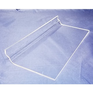 Clear Acrylic Flat Shelf For Slatwall or Slotwall