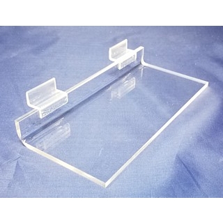 SS94-4 9W x 4D Acrylic Slatwall Shoe Shelf and Slatwall Shelving