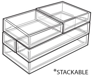 Clear Molded Styrene Stackable Trays