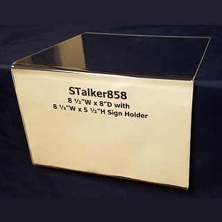 Clear Acrylic Shelf Talker with Sign Holder