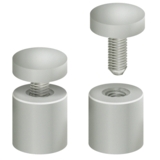 Aluminum Standoff Posts and Caps for Acrylic Standoff Sign Holder Frames for Lobby or Reception Area
