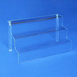 Clear Acrylic 3 Tier Stairway Platform Riser