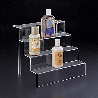 Clear Acrylic 4 Tier Stairway Platform Riser