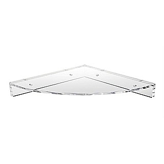 Acrylic and plastic wallmount shelves and shelving, Plexiglas, PlexiGlass, lucite, plexi